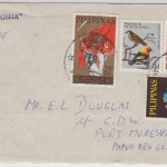 Papua New Guinea/Philippinen - Mischfrankatur Paquebot Schiffspost Manila 1965