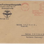 DR - 12 Pfg. AFS Dt. Frachtenprüfungsstelle Rasch Gmb Braunschweig 1933