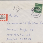 Berlin - 250 Pfg. I&T Einschreiben Ortsbrief 1. Gewichtsstufe Berlin 472 - 1984