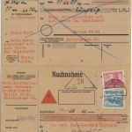 Berlin - 40+7 Pfg. Bauten I Nachnahme Ortskarte Tempelhof 2 - 1954