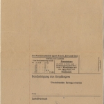 Berlin - 40+7 Pfg. Bauten I Nachnahme Ortskarte Tempelhof 2 - 1954