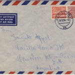 Berlin - 60+20 Pfg. Bauten I Luftpostbrief n. ARGENTINIEN SW11 - 1954