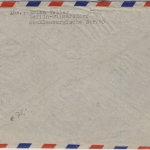 Berlin - 90 Pfg. Bauten I Luftpostbrief n. USA Charlottenburg 1953