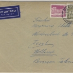 Berlin - 50+5 Pfg. Stadtbilder Luftpostbrief n. HOLLAND Charlottenburg 1960