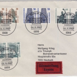 Berlin - 80+60+50+30 Pfg. SWK PAARE !! Eilbrief FDC ESST 1987 nach Heubach