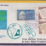 Chile - Lufthansa 1st-Flug Santjago de Chile - Köln 1974 Ankunftsstempel !!!