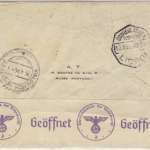 Portugal - 1 E Port. Legion u.a. Luftpostbrief Einschreiben Lissabon 1940 Zensur