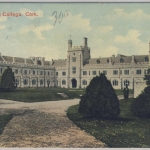 Irland - Cork University College farb. Ansichtskarte gelaufen 1935