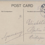 Irland - Cobh Queenstown The Square & Cathedral farb Ansichtskarte gelaufen 1935