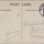Irland - Cobh Queenstown Harbour farb. Ansichtskarte gelaufen 1935