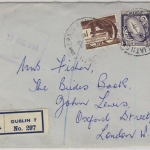 Irland - Dublin 7 1964 Einschreibebrief n. London