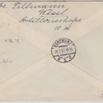 DR - 40+8 Pfg. Hindenburg unterfrankierter Eilbrief Wesel - Dortmund 1937