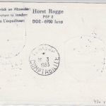 DDR - Interflug 1st-Flug/TU134 Berlin - Tunis Luftpostkarte 1983 IF832