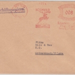 DR - 8 Pfg. AFS Hochwild Käse Zwick, Geschäftspapiere Ulm - Grönenbach 1937