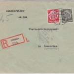 DR - Gildehaus 1936 Einschreibebrief n. Osnabrück 1936, Stichwort: Bad Bentheim