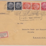 DR - Salzhemmendorf über Elze Poststelle I Einschreibebrief n. Hannover 1936