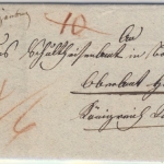 Baden/Württemberg - Frickingen 1843 Portobrief n. Horb Aufgabe Heiligenberg