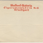 DR - 3 Pfg. PFS, DrsBf. (Waldorf Astoria Zigaretten) Stuttgart - Naila 1936