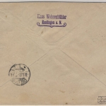 DR - 75+15 Pfg. Germania Einschreibebrief Esslingen - Cottbus 1920 - gepr. Infla