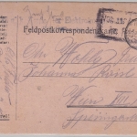 Österreich - Kommando d. Elektro-Kompagnie Briefstpl. Feldpostkarte n. Wien 1917