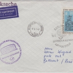 DDR - Deutsche Lufthansa 1st-Flug Berlin - Bukarest Luftpostdrucksache 1963