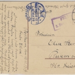 DR - Borkum Zensurstempel Feldpostkarte Borkum - Beesem b. Clenze 1917