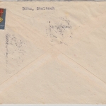 BRD - 5x4 Pfg. (Einheiten - 3x Oberrand) Gutenberg Brief München Regensburg 1954