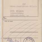 BRD - 20 Pfg. Europa Anschriftenprüfung Braunschweig - Bliesen 1968