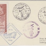 BRD - Freudenstadt 1958 Gedächtnisflug Karte Vignette Wright Fallschirmabwurf