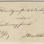 Bayern - Auerbach 1869 portofreie Regierungssache n. Marktbreit 1869 m. Inhalt