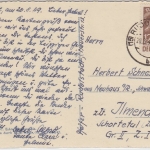 Thüringen - Rudolstadt Marktplatz m. Schloss sw-Fotokarte gelaufen 1949