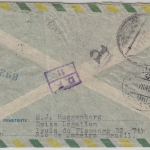 Brasilien - Rio de Janeiro (1.12.44) - Zürich (4.7.45 !!) Luftpost Einschreiben