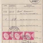 BRD - 3x50 Pfg. I&T Paketzustelliste Poststelle II Gebroth 28.4.1976