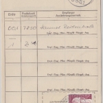 BRD - 150 Pfg. Heinemann Paketzustelliste Poststelle II Nussbaum 31.1.1976