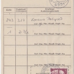 BRD - 150 Pfg. Heinemann Paketzustelliste Poststelle II Nussbaum 3.1.1976