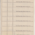 BRD - 150 Pfg. Heinemann Paketzustelliste Poststelle II Nussbaum 3.1.1976