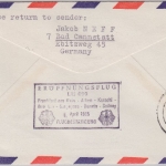 BRD - LH 1st-Flug Frankfurt Darwin/Australien 1965 Luftpostbrief FDC Bauwerke