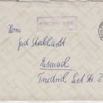 DDR - Saalfeld (Saale)-Remschütz Ra1 Stadtpoststelle Brief n. Eisenach 1957 RR!