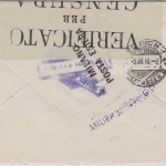 Chile - Santiago 1916 Zensurbf. i.d. SCHWEIZ ital. Zensurverschluss Milano
