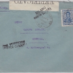 Argentinien - Buenos Aires 1916 Zensurbrief n. Zürich Zensurverschluss Milano