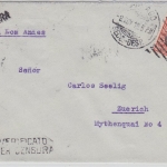 Chile - Santiago 8.11.1916 Zensurbrief "via Los Andes" n. Zürich Zensur Mailand