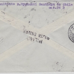 Chile - Santiago 8.11.1916 Zensurbrief "via Los Andes" n. Zürich Zensur Mailand