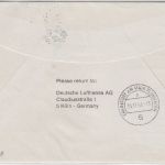 Libyen - Lufthansa 1st-Flug Benghasi - Tripoli - Frankfurt Luftpostbrief 1964