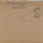 All.Bes. - Wittlich 1946 Gebühr bezahlt Ra2 Einschreibebrief n. Wiesbaden 1946