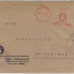 All.Bes. - Viersen 1947 aptierter 24 Pfg. AFS Kaisers Kaffeegeschäft Zensurbrief