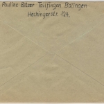 All.Bes. - Tailfingen 1947 24 Pfg Gebühr bezahlt Tagesstempel Brief n Reutlingen