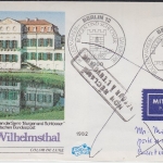 Berlin - 80 Pfg. B&S Schmuck-FDC Luftpostdrucksache n. GUADALOUPE !! 1982 Retour