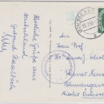 BRD - 10 Pfg Posthorn Touristengrusskarte n. ÖSTERREICH Bad Dürkheim 1953 Zensur