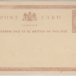 Jamaica - 1/2 P. Victoria Ganzsache Postkarte ungebraucht