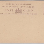 Montserrat - 1 1/2 P. Victoria Ganzsache Postkarte ungebraucht